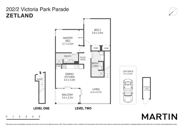 Floorplan of Homely apartment listing, 202/2 Victoria Park Parade, Zetland NSW 2017