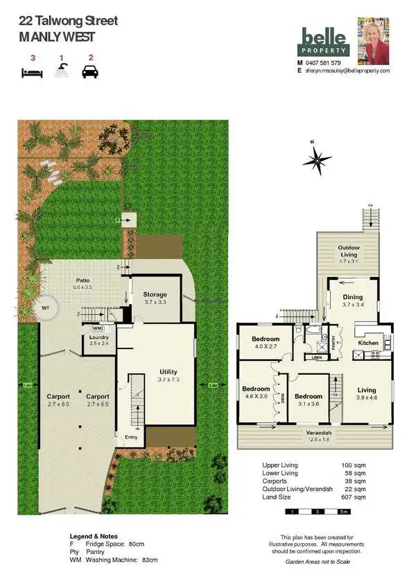 Floorplan of Homely house listing, 22 Talwong Street, Manly West QLD 4179
