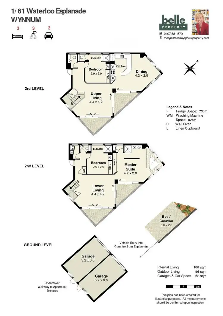 Floorplan of Homely unit listing, 1/61 Waterloo Esplanade, Wynnum QLD 4178