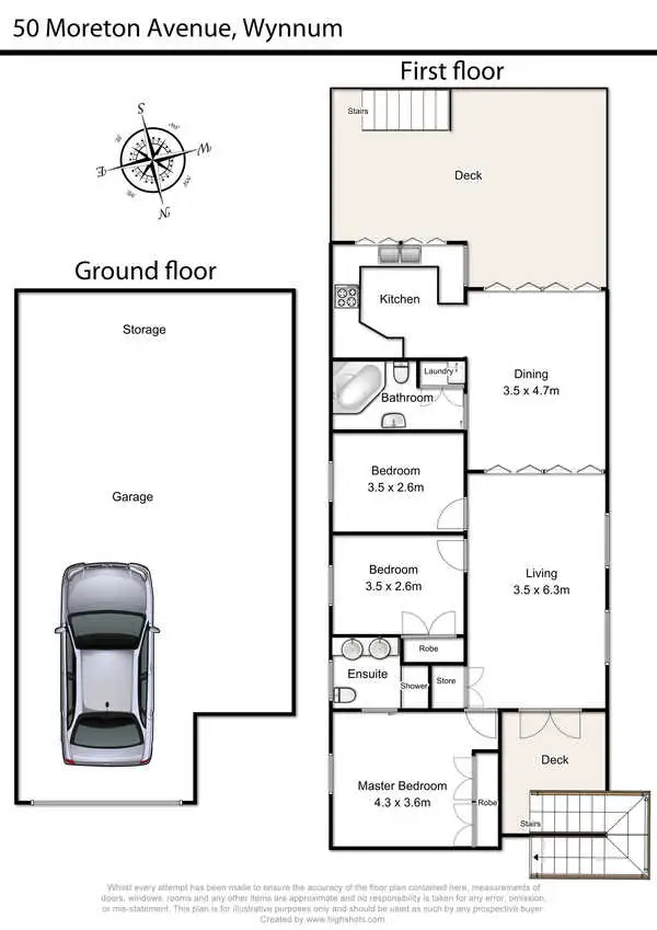 Floorplan of Homely house listing, 50 Moreton Avenue, Wynnum QLD 4178