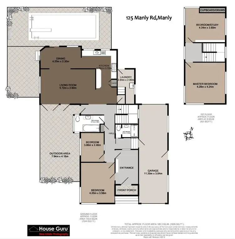Floorplan of Homely house listing, 125 Manly Road, Manly West QLD 4179