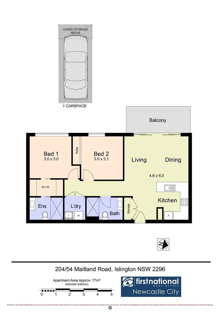 Floorplan of Homely unit listing, 204/54 Maitland Road, Islington NSW 2296
