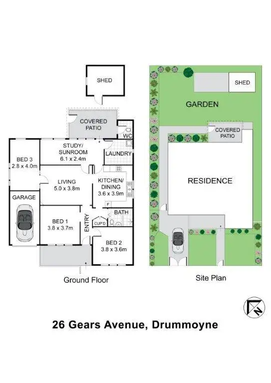 Floorplan of Homely house listing, 26 Gears Avenue, Drummoyne NSW 2047