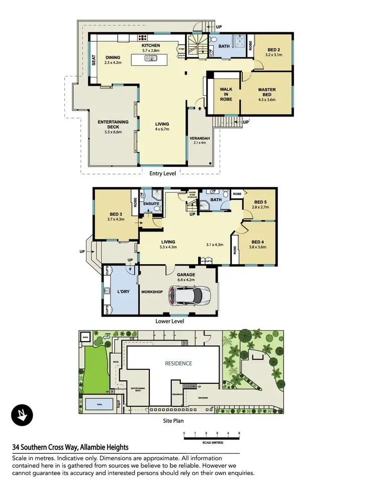 Floorplan of Homely house listing, 34 Southern Cross Way, Allambie Heights NSW 2100