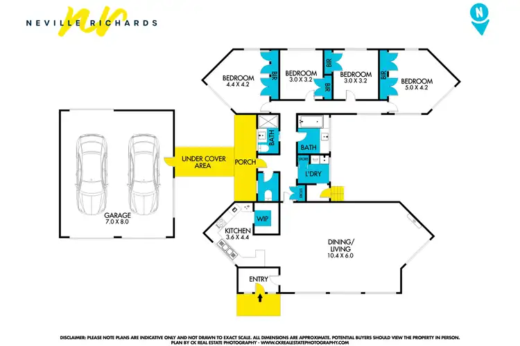 Floorplan of Homely house listing, 22-24 Kiama Way, Clifton Springs VIC 3222
