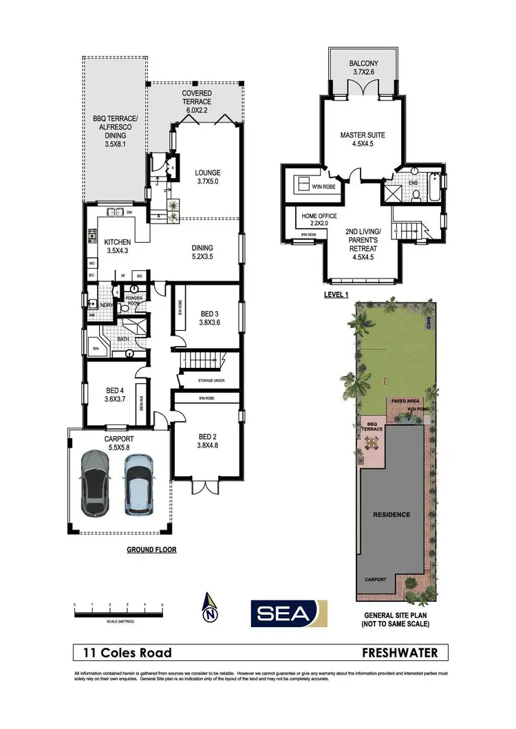 Floorplan of Homely house listing, 11 Coles Road, Freshwater NSW 2096