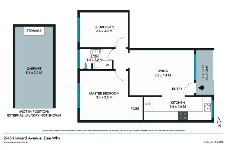 Floorplan of Homely apartment listing, 2/45 Howard Avenue, Dee Why NSW 2099