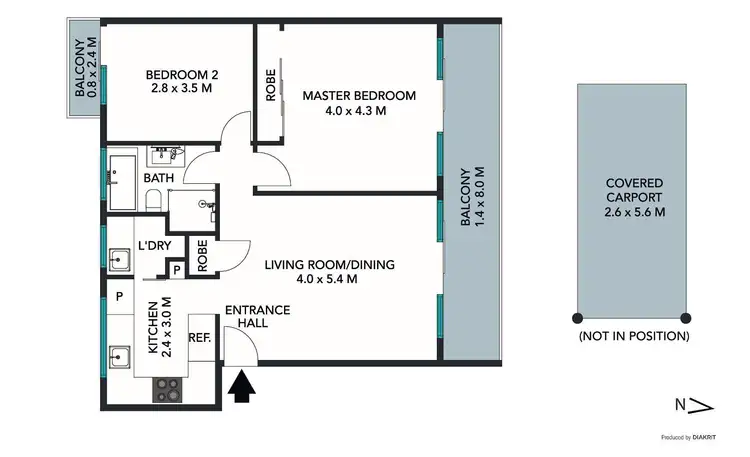 Floorplan of Homely apartment listing, 7/1209 Pittwater Road, Collaroy NSW 2097