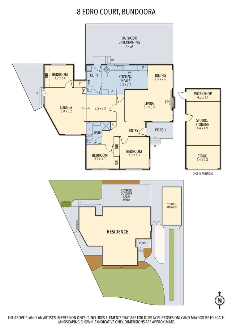 Floorplan of Homely house listing, 8 Edro Court, Bundoora VIC 3083