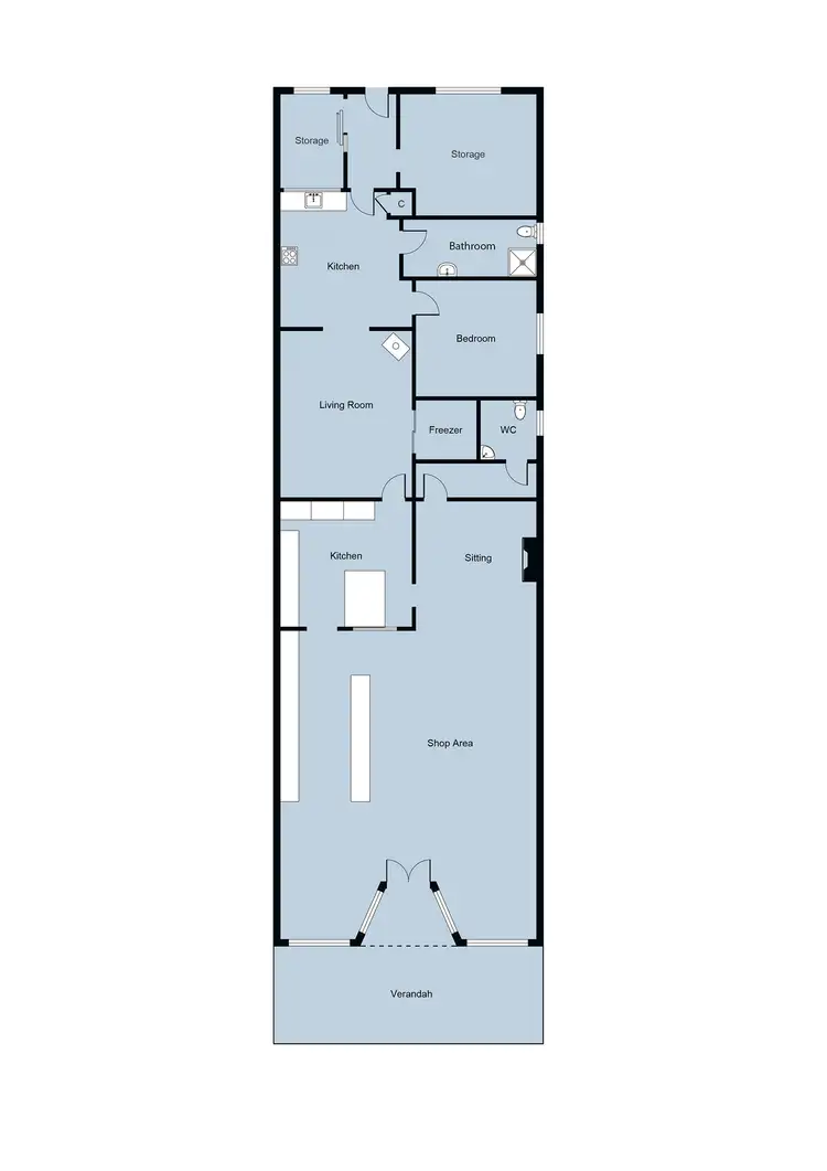 Floorplan of Homely house listing, 103 Broadway, Dunolly VIC 3472