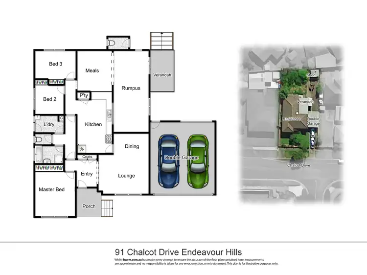 Floorplan of Homely house listing, 91 Chalcot Drive, Endeavour Hills VIC 3802
