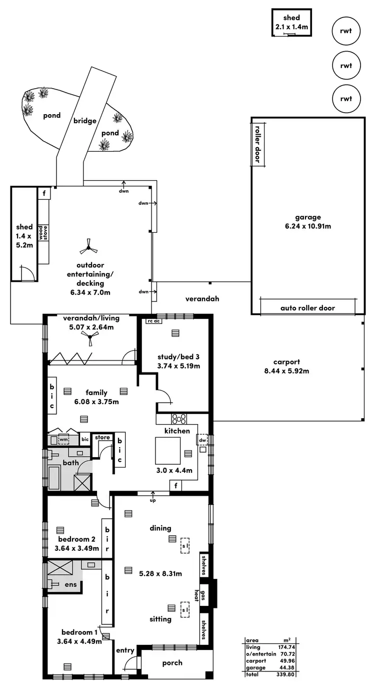 Floorplan of Homely house listing, 113 Ashbrook Avenue, Trinity Gardens SA 5068