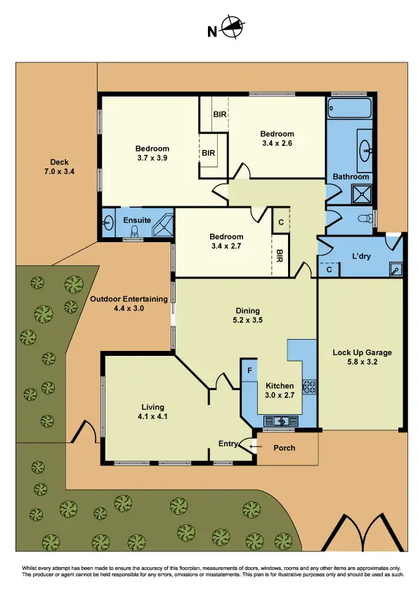 Floorplan of Homely villa listing, 8a Carlton Court, Braybrook VIC 3019