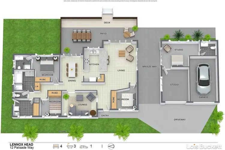 Floorplan of Homely house listing, 12 Palisade Way, Lennox Head NSW 2478