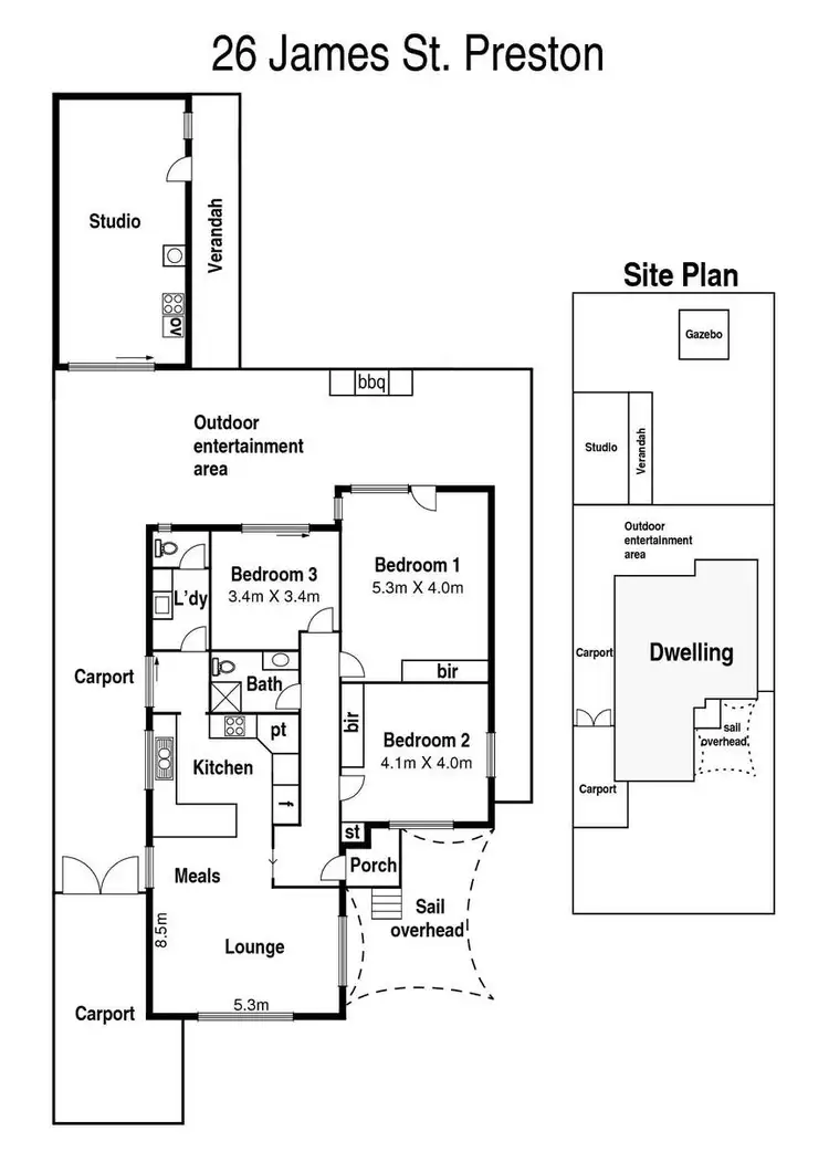 Floorplan of Homely house listing, 26 James Street, Preston VIC 3072