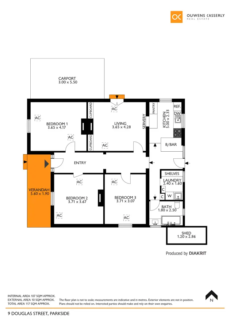 Floorplan of Homely house listing, 9 Douglas Street, Parkside SA 5063