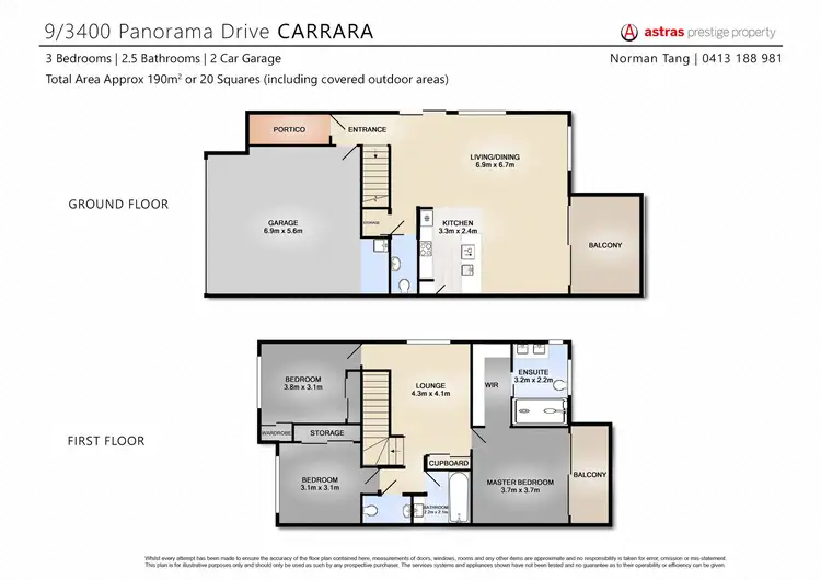 Floorplan of Homely house listing, 9/3400 Panorama Drive, Carrara QLD 4211