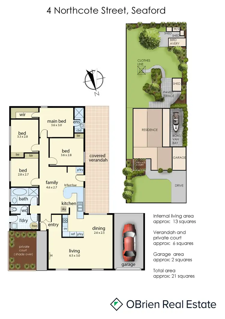 Floorplan of Homely house listing, 4 Northcote Street, Seaford VIC 3198