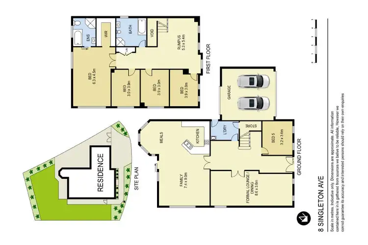 Floorplan of Homely house listing, 8 Singleton Avenue, Kellyville Ridge NSW 2155