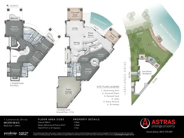 Floorplan of Homely house listing, 1 Lakelands Drive, Merrimac QLD 4226