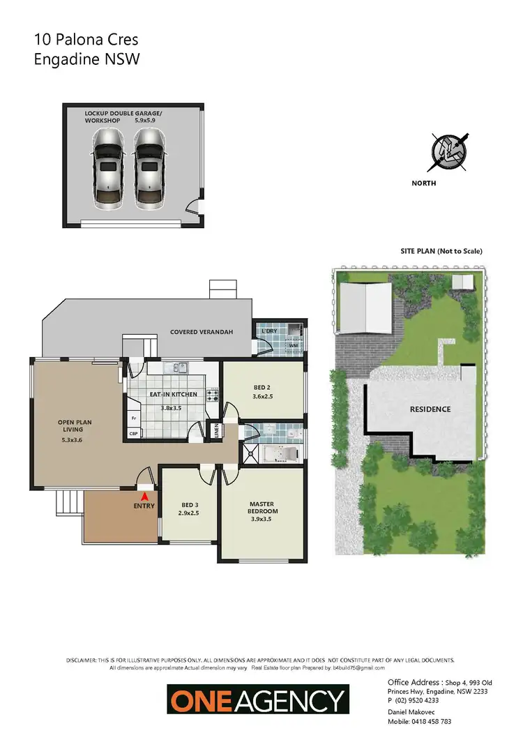 Floorplan of Homely house listing, 10 Palona Crescent, Engadine NSW 2233