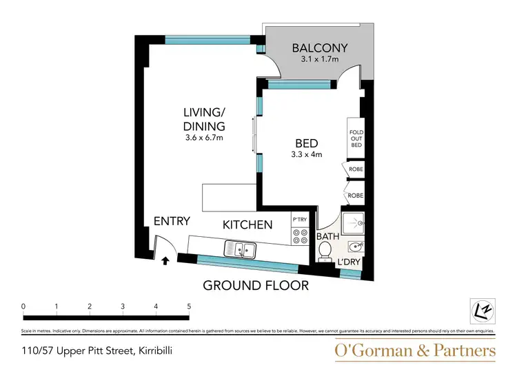 Floorplan of Homely apartment listing, 110/57 Upper Pitt Street, Kirribilli NSW 2061