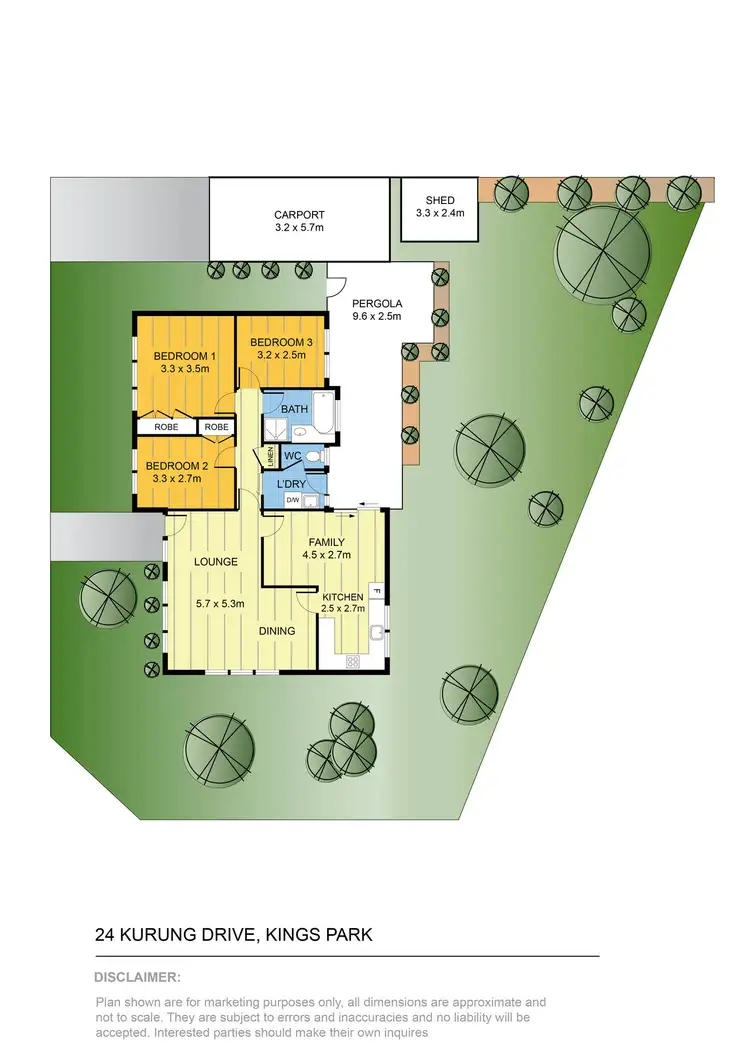 Floorplan of Homely house listing, 24 Kurung Drive, Kings Park VIC 3021