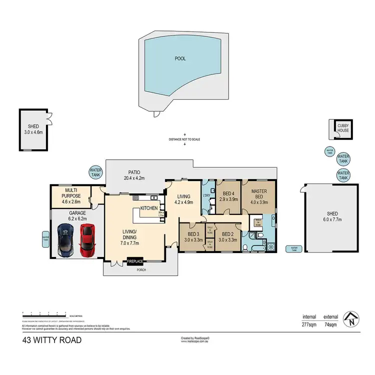 Floorplan of Homely house listing, 43 Witty Road, Moggill QLD 4070