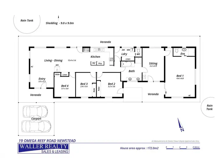 Floorplan of Homely house listing, 19 Omega Reef Road, Newstead VIC 3462