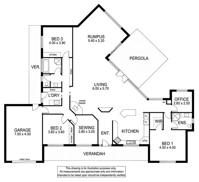 Floorplan of Homely house listing, 12 Sutherland Road, Millicent SA 5280