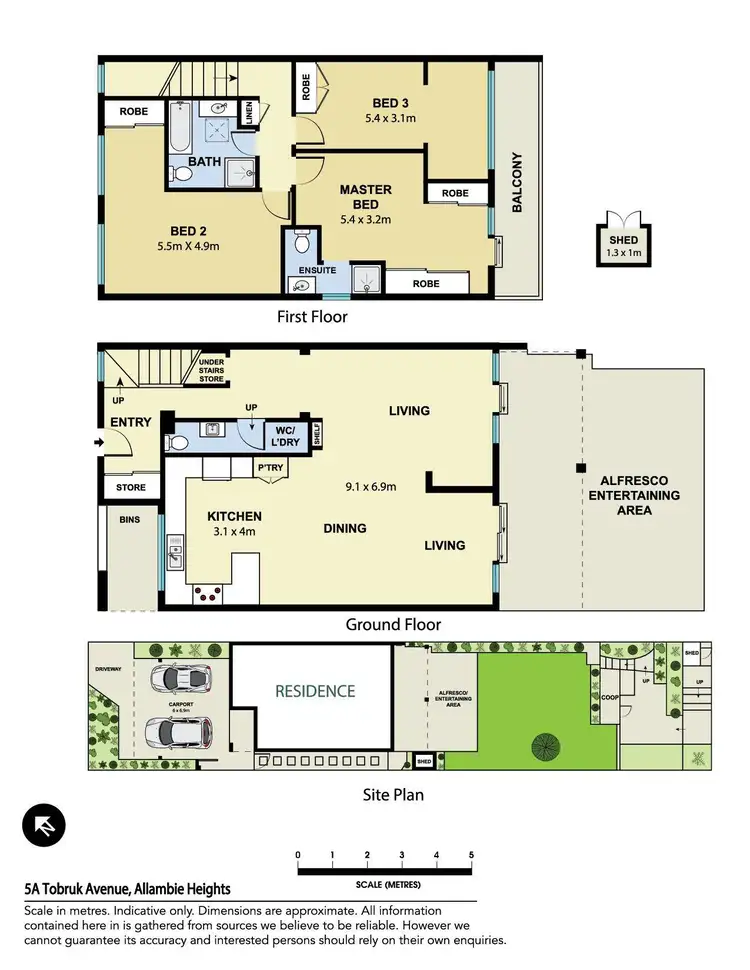 Floorplan of Homely townhouse listing, 5a Tobruk Avenue, Allambie Heights NSW 2100