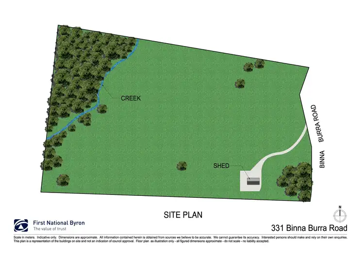 Floorplan of Homely land listing, 331 Binna Burra Road, Binna Burra NSW 2479