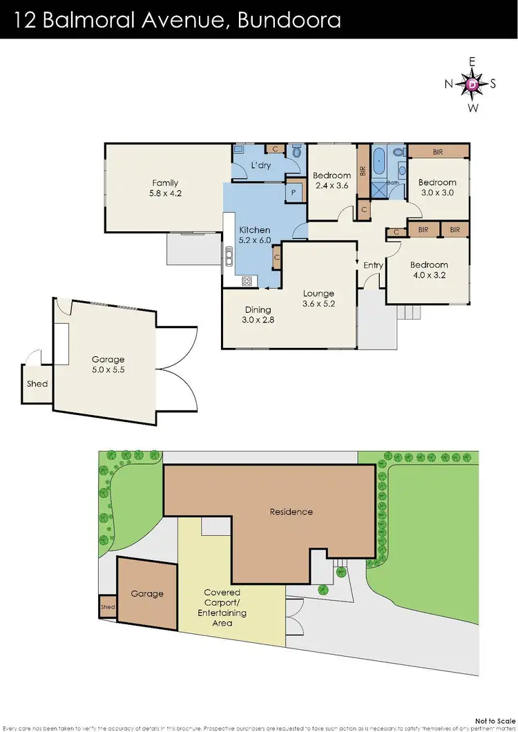 Floorplan of Homely house listing, 12 Balmoral Avenue, Bundoora VIC 3083