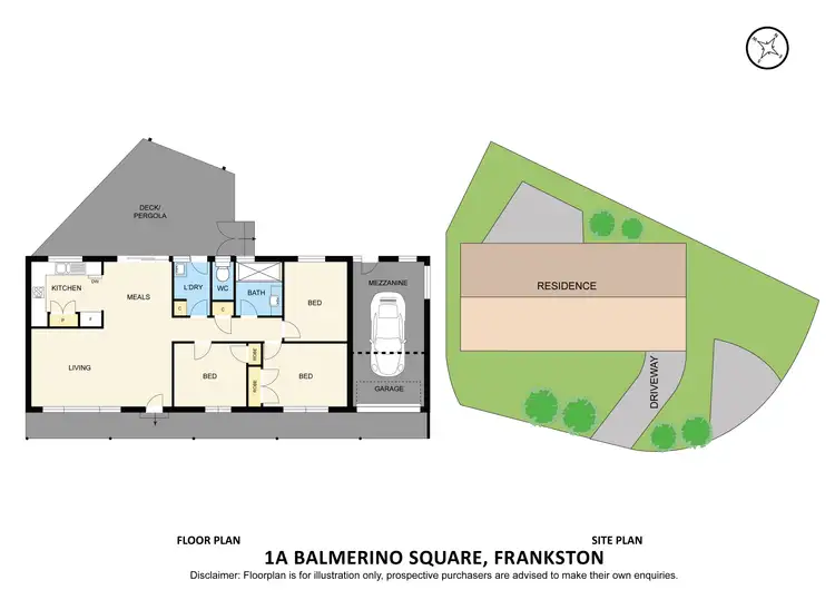 Floorplan of Homely house listing, 1A Balmerino Square, Frankston VIC 3199