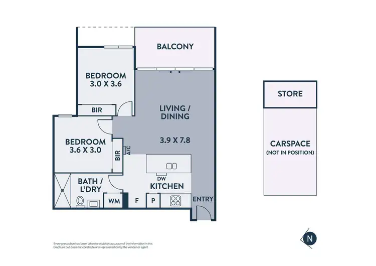 Floorplan of Homely apartment listing, 2.13/105 Dundas Street, Preston VIC 3072