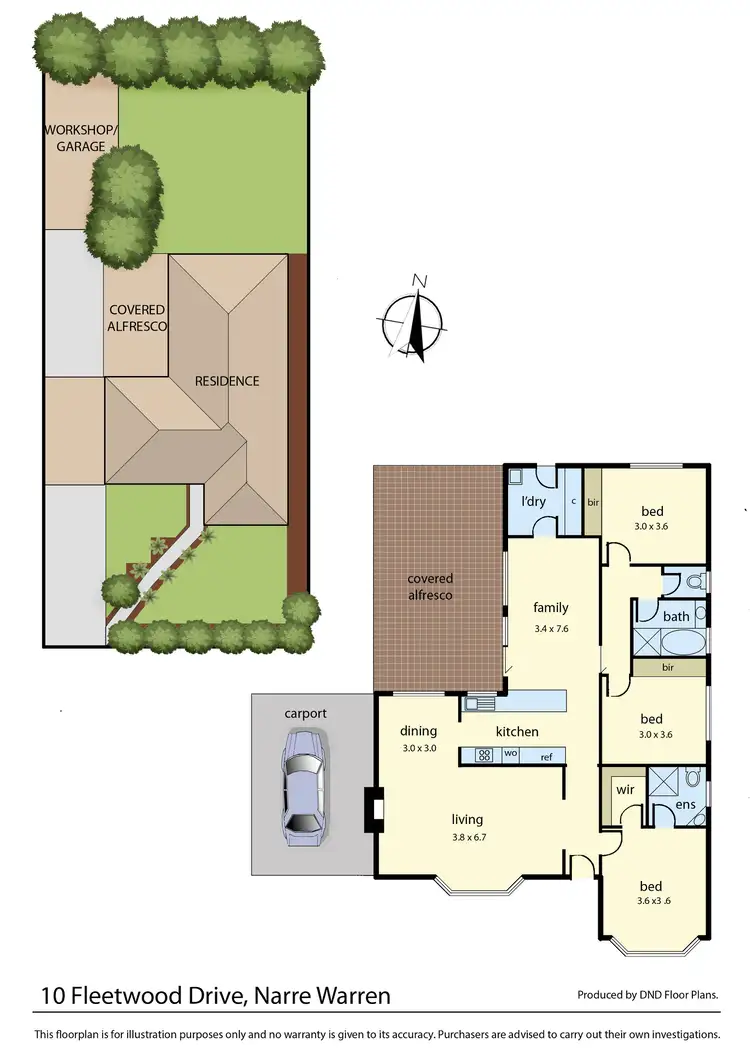 Floorplan of Homely house listing, 10 Fleetwood Drive, Narre Warren VIC 3805