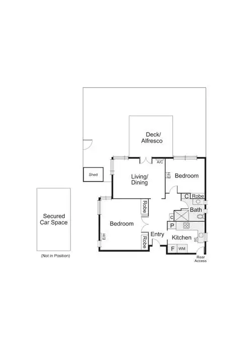 Floorplan of Homely apartment listing, 1/127 Glen Huntly Road, Elwood VIC 3184