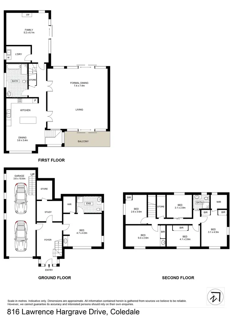 Floorplan of Homely house listing, 816 Lawrence Hargrave Drive, Coledale NSW 2515