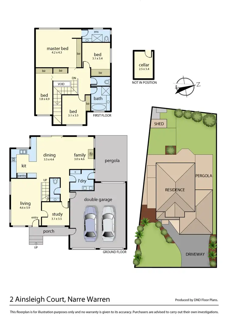 Floorplan of Homely house listing, 2 Ainsleigh Court, Narre Warren VIC 3805