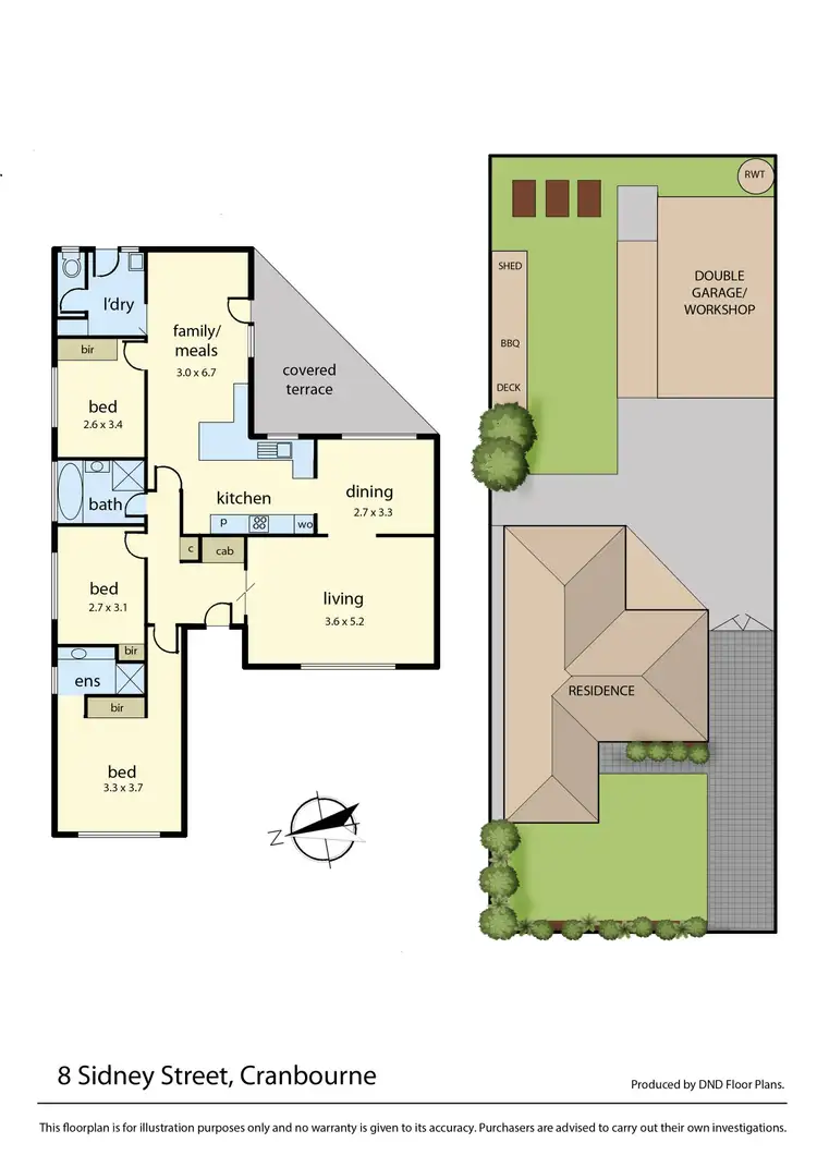 Floorplan of Homely house listing, 8 Sidney Street, Cranbourne VIC 3977