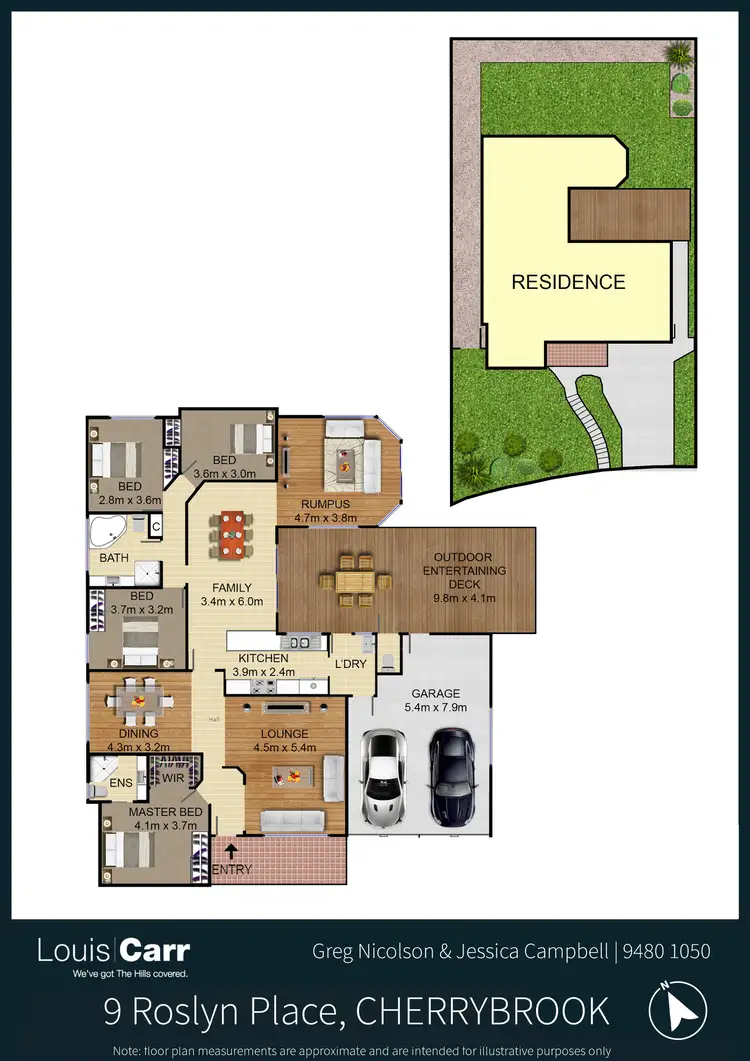 Floorplan of Homely house listing, 9 Roslyn Place, Cherrybrook NSW 2126
