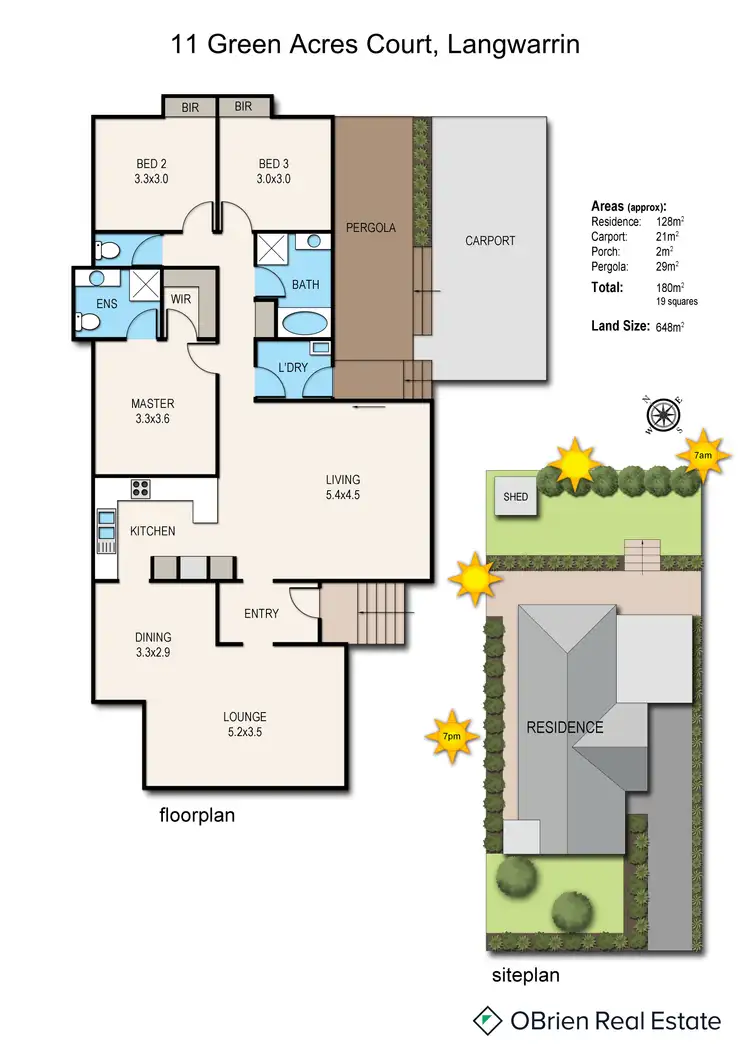 Floorplan of Homely house listing, 11 Green Acres Court, Langwarrin VIC 3910