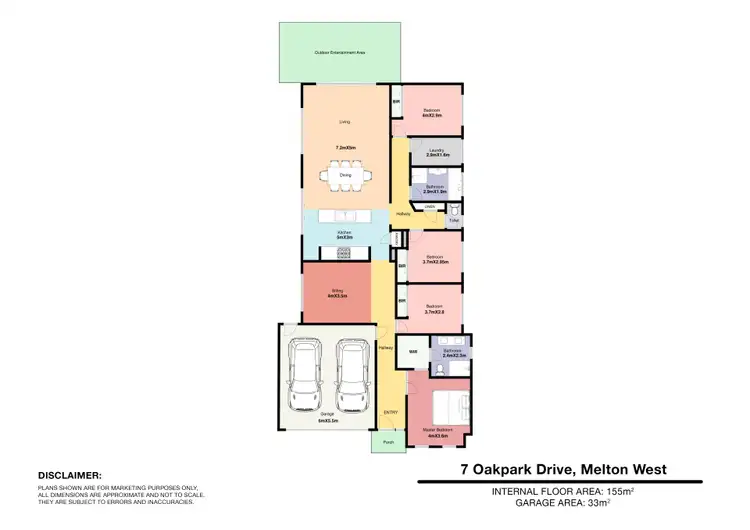 Floorplan of Homely house listing, 7 Oakpark Drive, Harkness VIC 3337