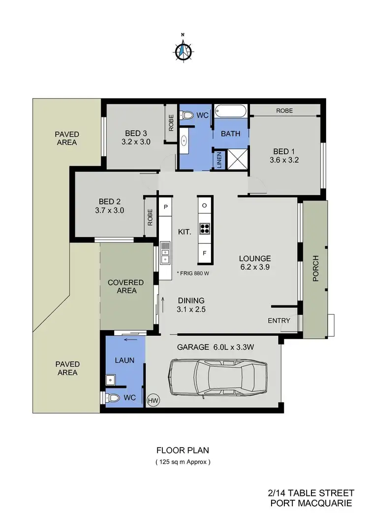 Floorplan of Homely villa listing, 2/14 Table Street, Port Macquarie NSW 2444
