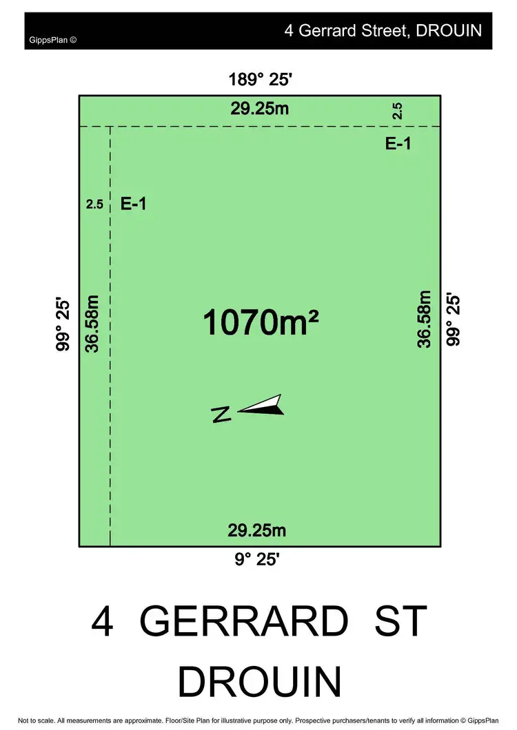 Floorplan of Homely land listing, 4 Gerrard Street, Drouin VIC 3818