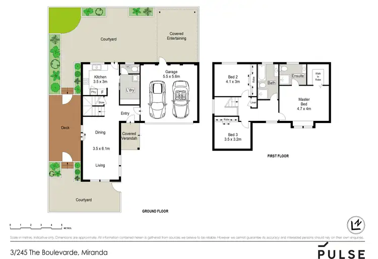Floorplan of Homely townhouse listing, 3/245 The Boulevarde, Miranda NSW 2228