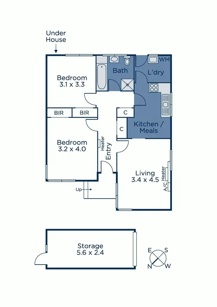 Floorplan of Homely apartment listing, 3/490 Camberwell Road, Camberwell VIC 3124