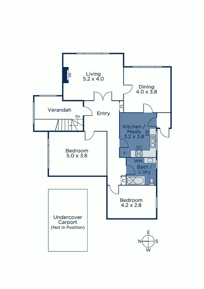 Floorplan of Homely apartment listing, 4/6 Beaconsfield Road, Hawthorn East VIC 3123