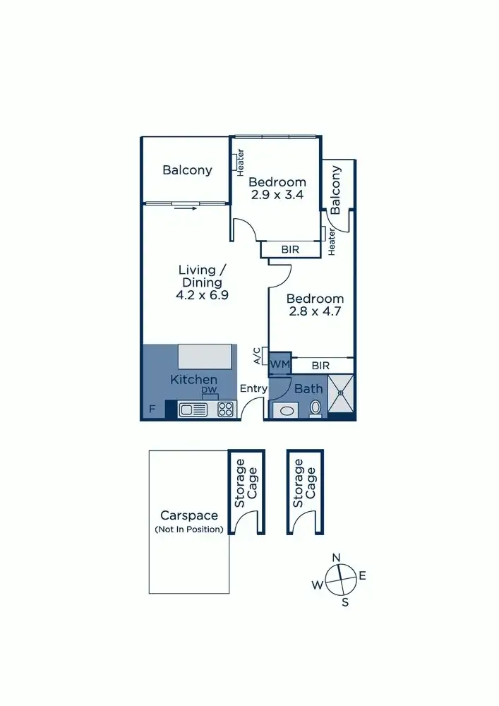 Floorplan of Homely apartment listing, 1102/377 Burwood Road, Hawthorn VIC 3122