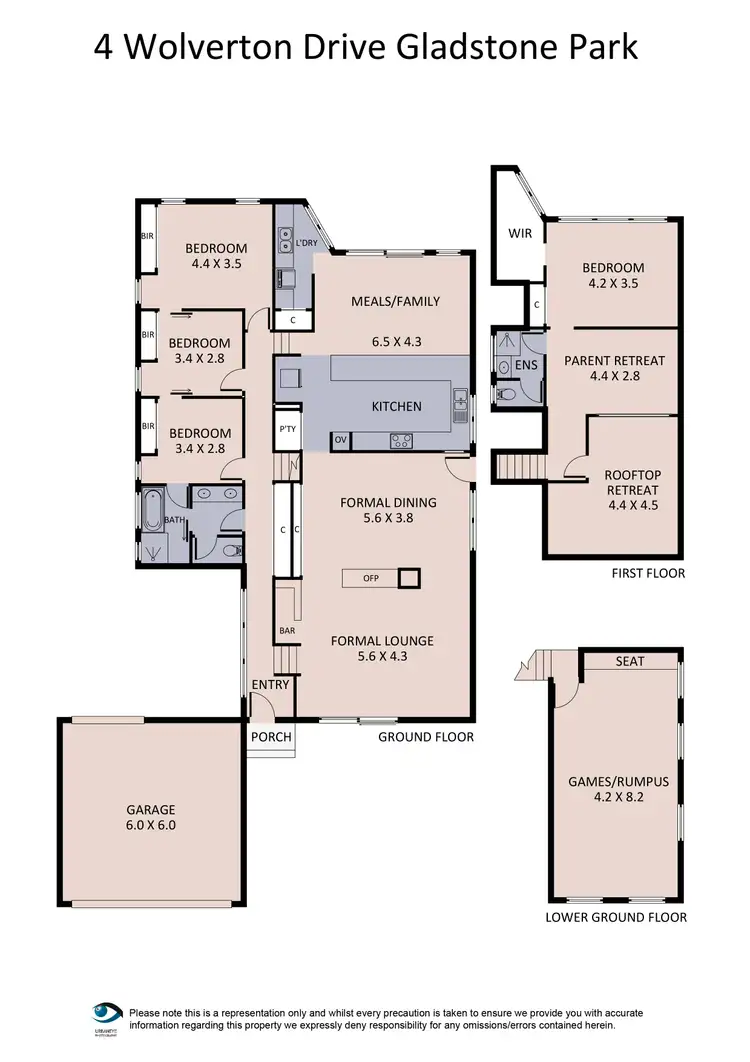 Floorplan of Homely house listing, 4 Wolverton Drive, Gladstone Park VIC 3043